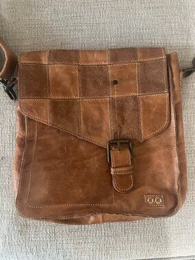 BED|STU Venice Beach Crossbody, Rustic Tan Patchwork Purse